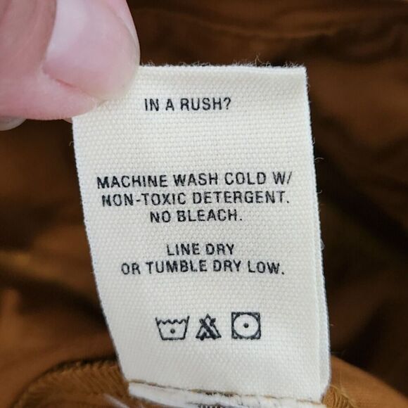 Alex Mill‎ Paperbag Pants Womens 2 Russet Brown Expedition Twill Belted Cargo - Picture 5 of 12